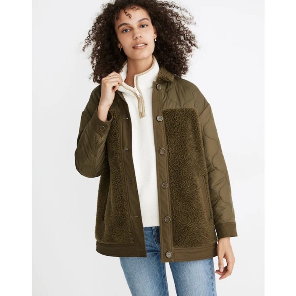 Madewell Hybrid Sherpa Jacket Sz Medium
